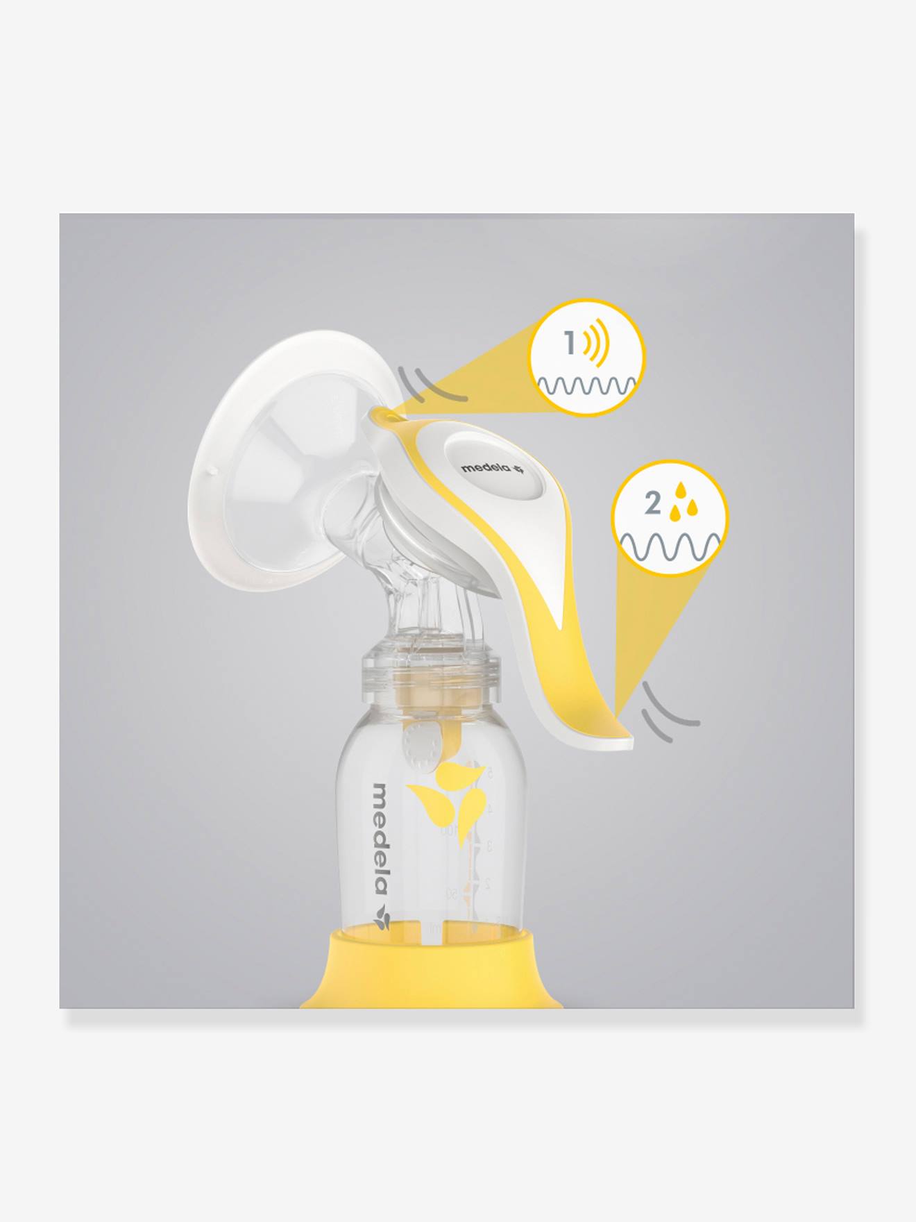 Tire-lait manuel Harmony Flex MEDELA blanc