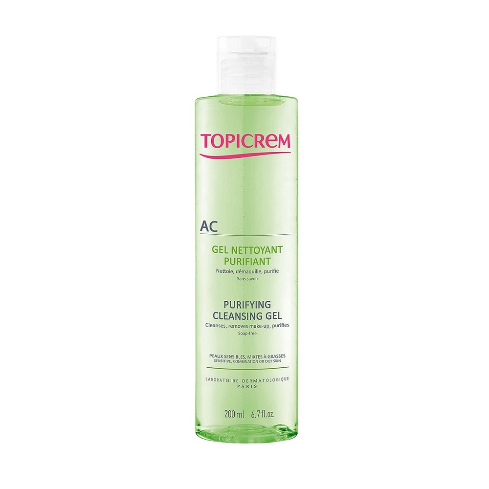 topicrem AC Control Gel Nettoyant Purifiant 200ml Gel Nettoyant