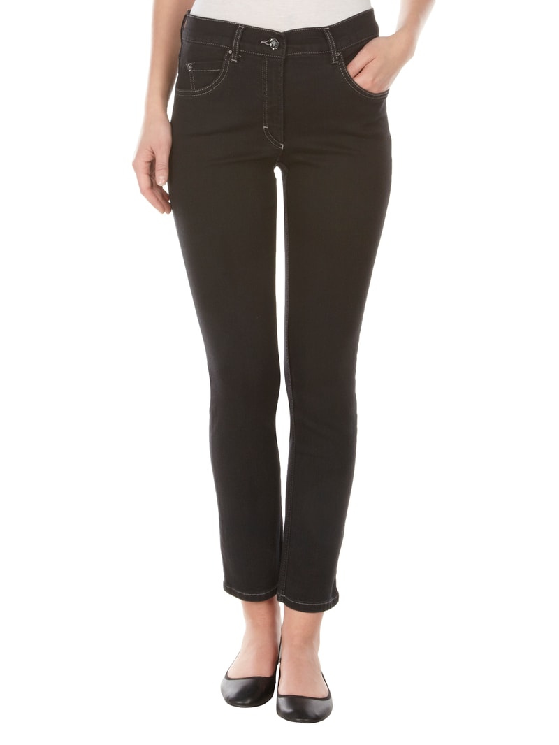 Jeans mit Stretch-Anteil Modell 'Twigy' in schwarz