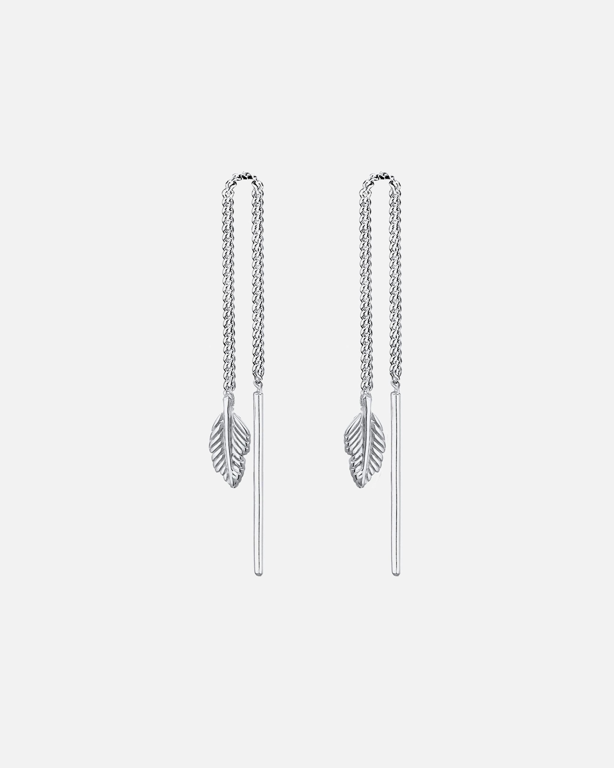 Kolczyki Elli Plume Pull-Through Trend dla kobiet – srebro próby 925/1000