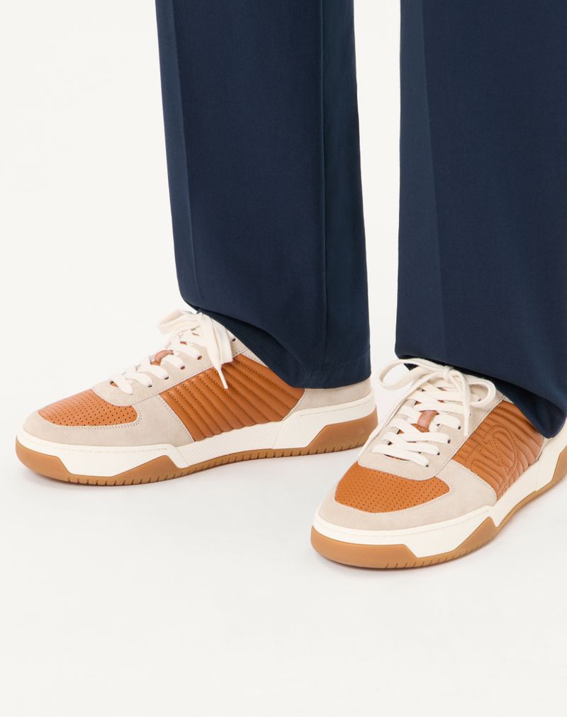 Baskets Sparry en cuir Crust et Nappa