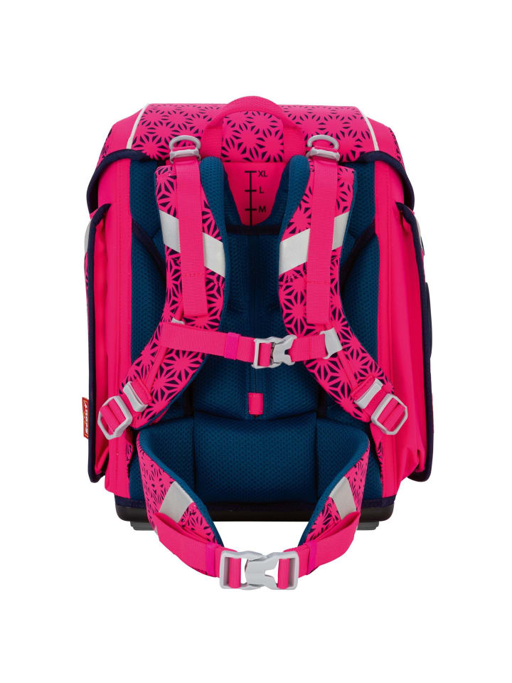 Scout Genius Neon Safety DIN Schulranzen-Set 4-teilig in pink glow günstig kaufen onesize