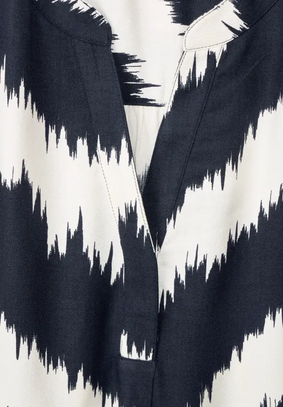 Street One Kleid mit Zick Zack Print