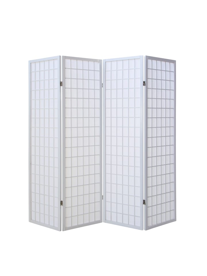 Homestyle4u 4-tlg. Paravent in Weiß 176x175 günstig kaufen onesize