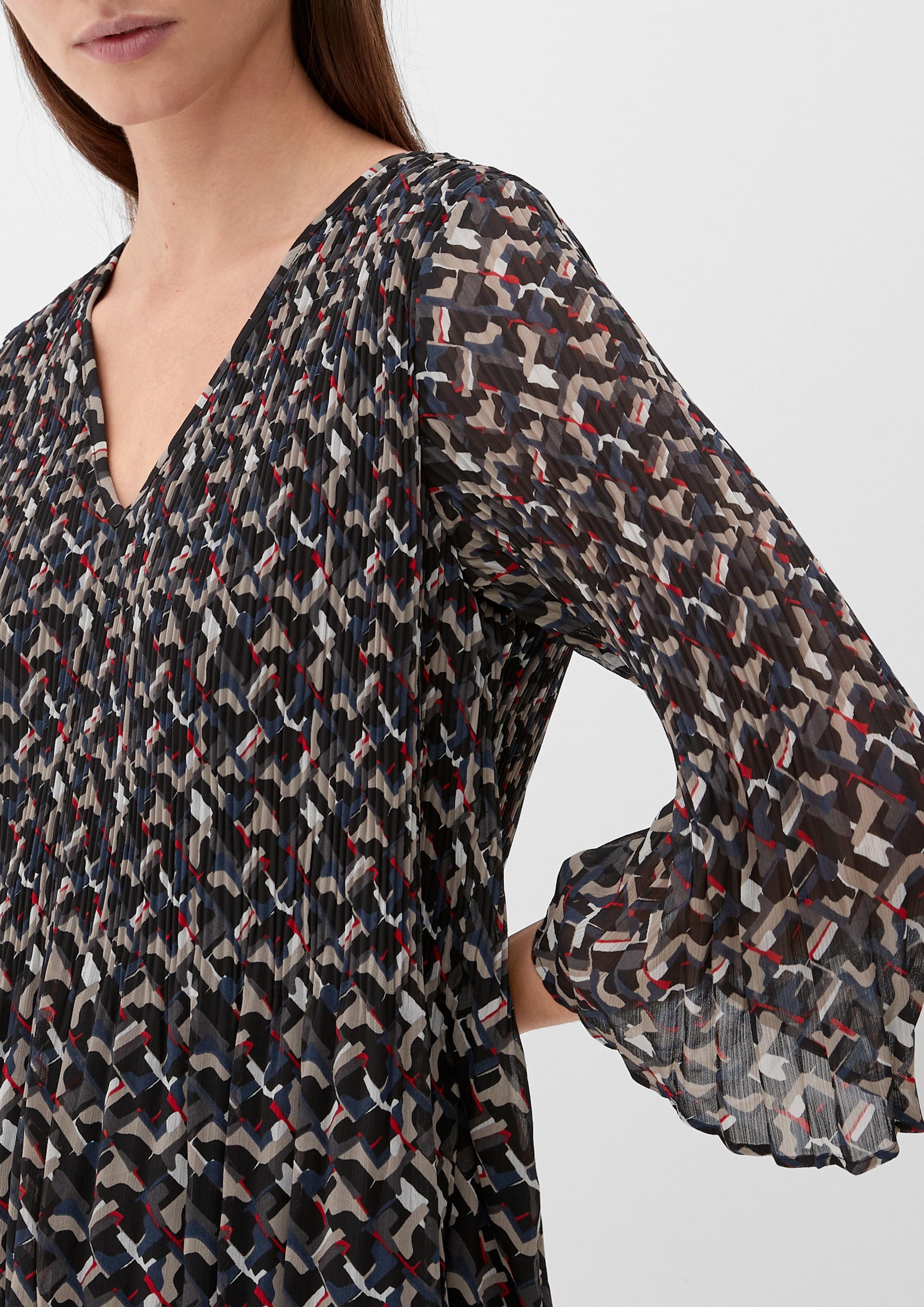 Blusenshirt mit Plissée-Struktur  2126280-99A1