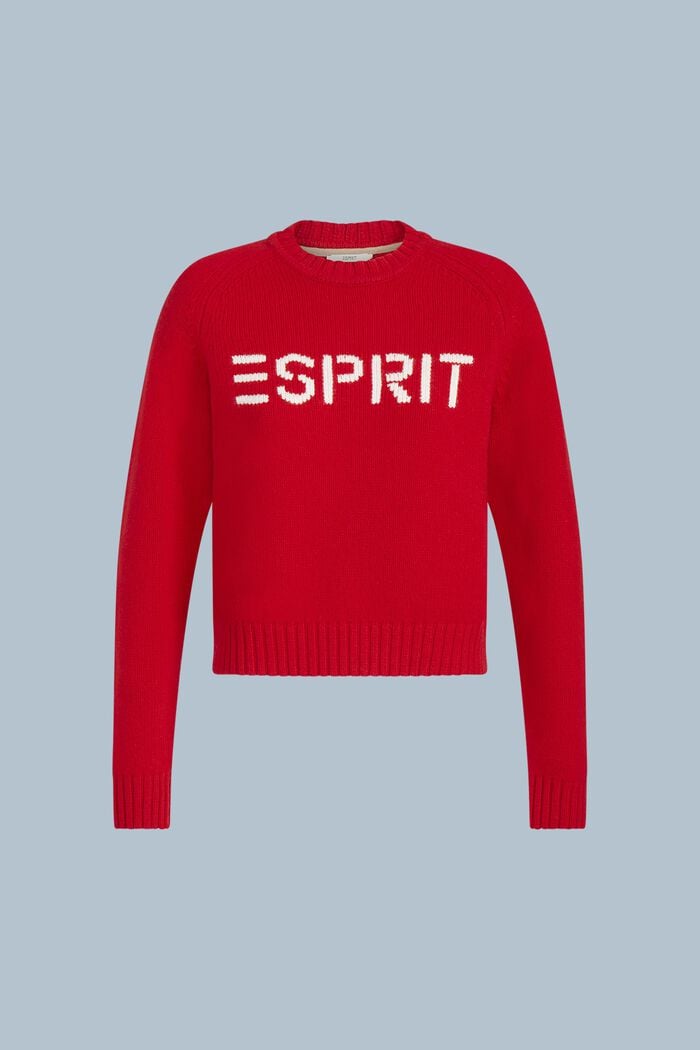 Logo-Pullover aus Wolle und Kaschmir