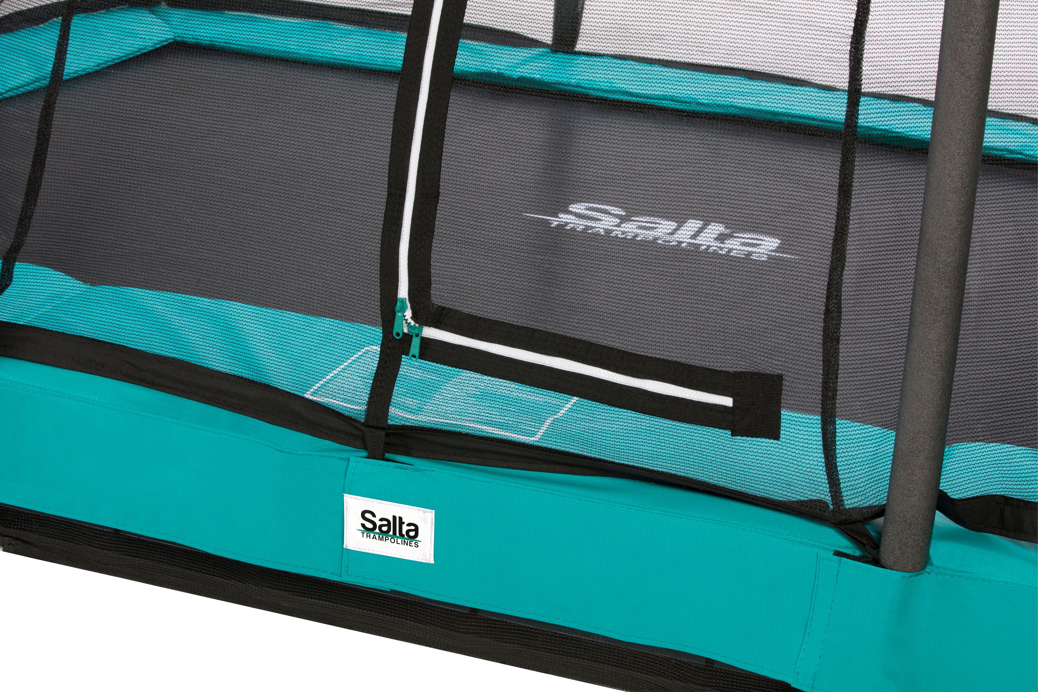 Salta Gartentrampolin Comfort Edition Ground, Schutzrand grün