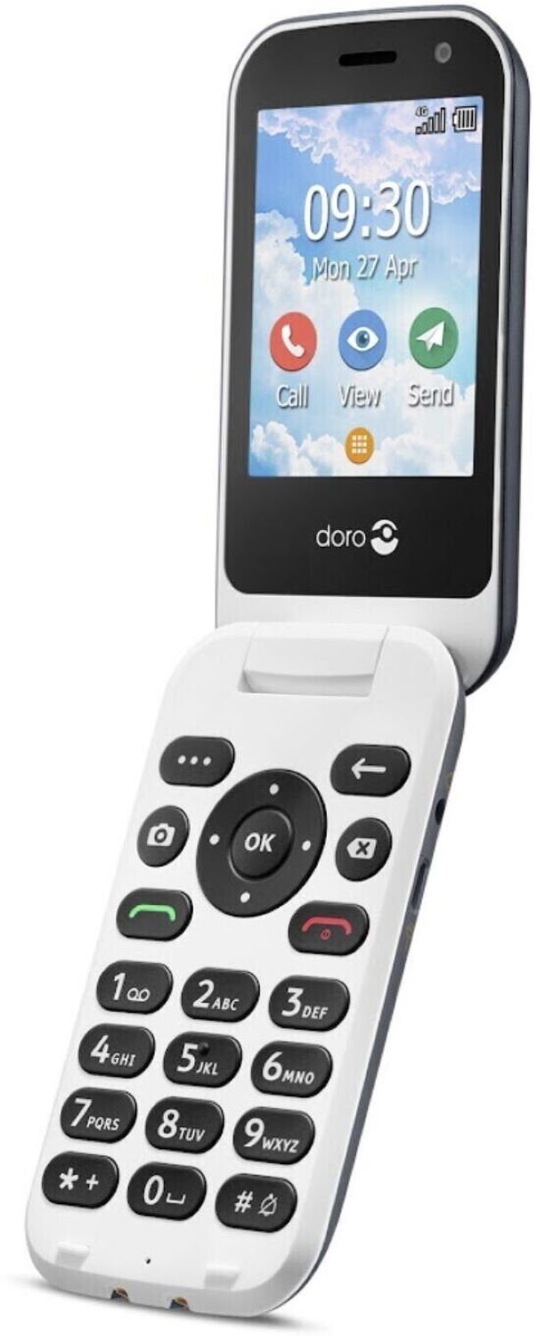 Doro 7081 Seniorenhandy (7,11 cm/2.8 Zoll, 5 MP Kamera, Kompatibel mit Hörgeräten (HAC)