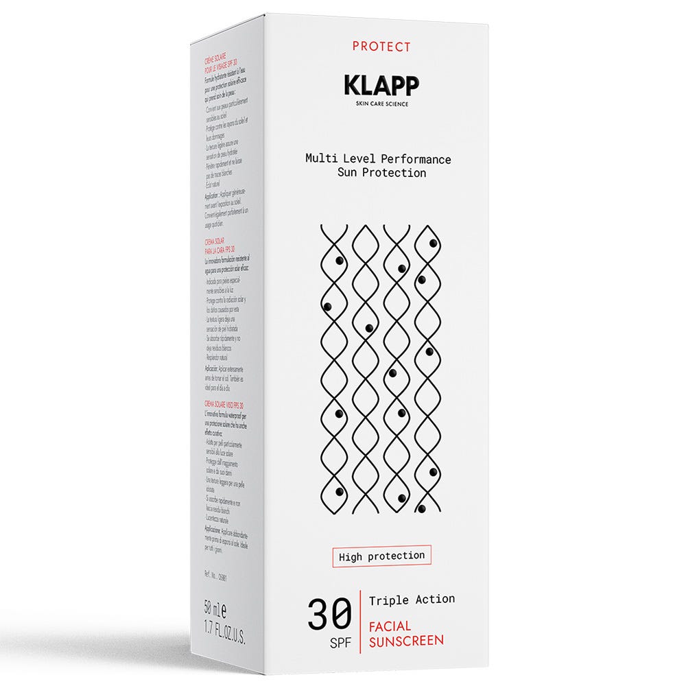 Klapp Cosmetics Triple Action Facial Suncreen 30SPF 50 ml