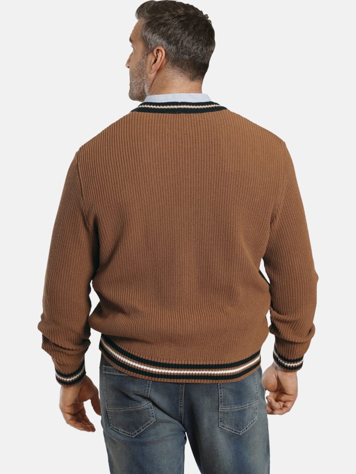 Charles Colby Strickjacke DUKE STARKS in cognac günstig kaufen