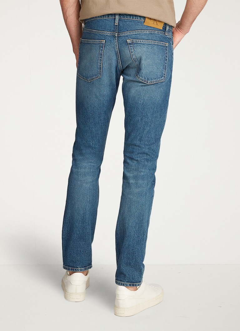 Jeansy Calvin Klein slim-fit, średnie pranie