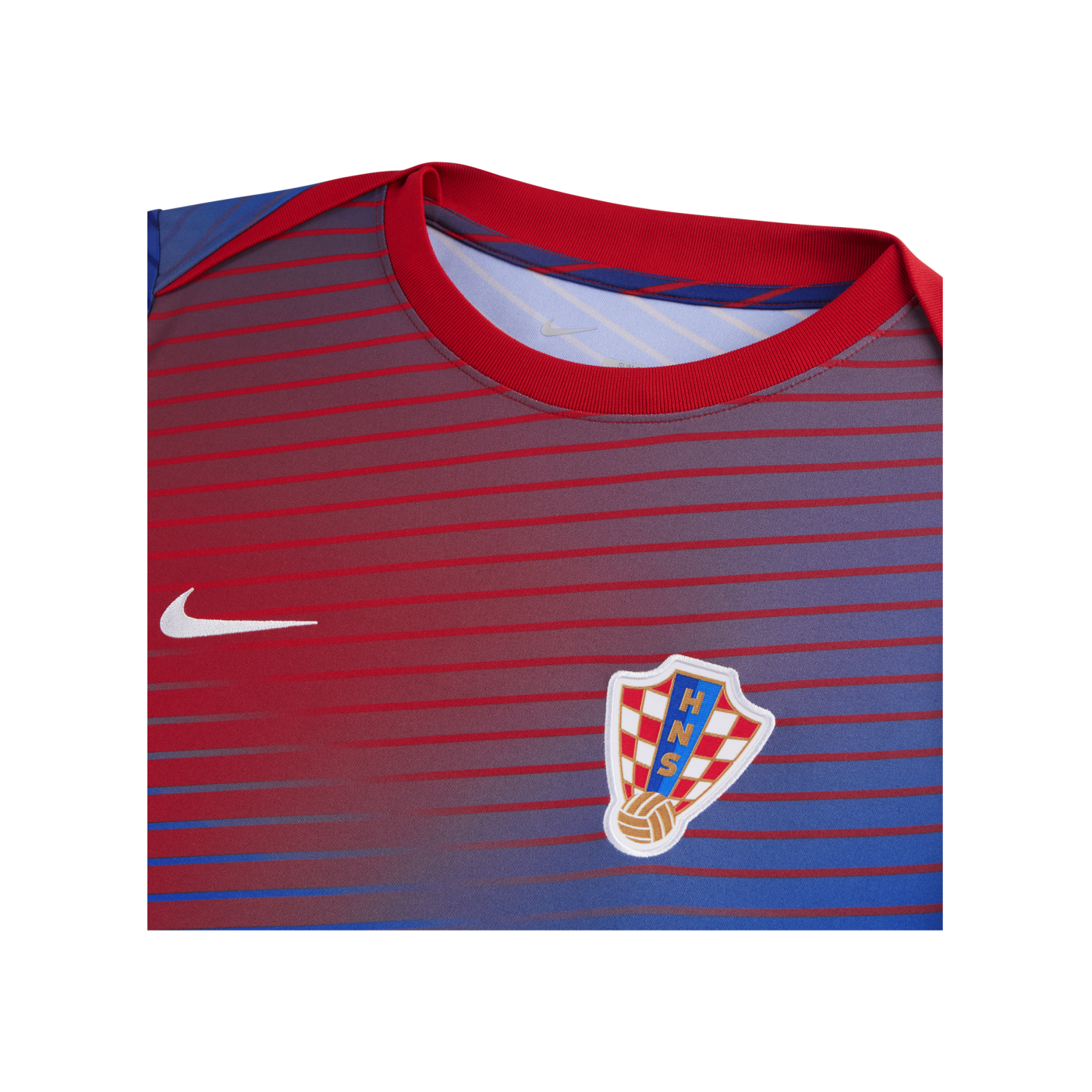 Nike Kroatien Academy Pro T-Shirt EM 2024 Blau Weiss F455
