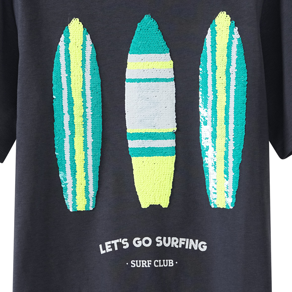 Jungen T-Shirt mit Wendepailletten