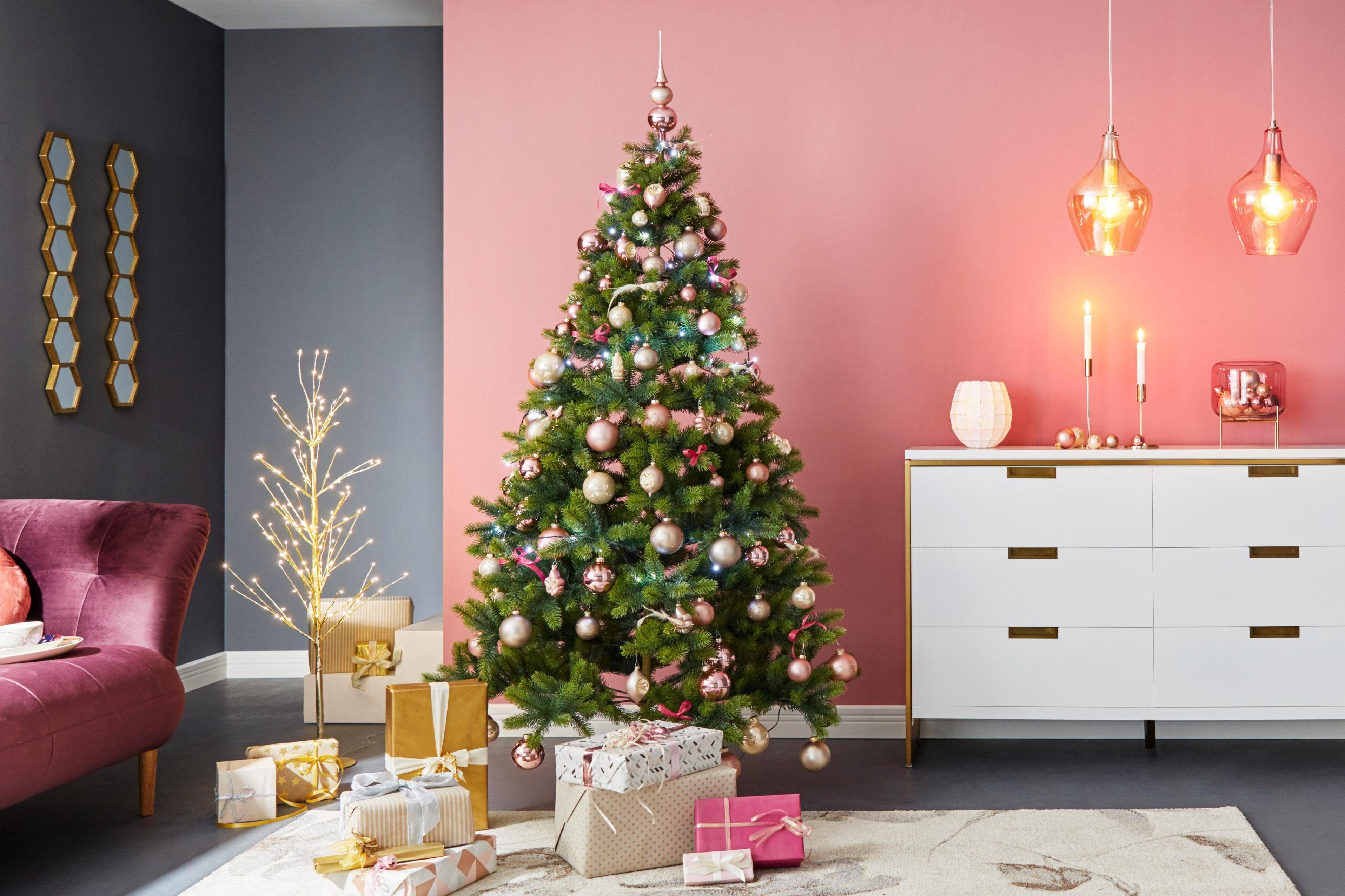 Thüringer Glasdesign Christbaumschmuck Lilien Deluxe, Weihnachtsdeko, Christbaumschmuck (6-tlg)