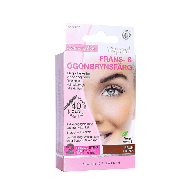 Depend Vippe- & øyenbrynsfarge brun Depend
