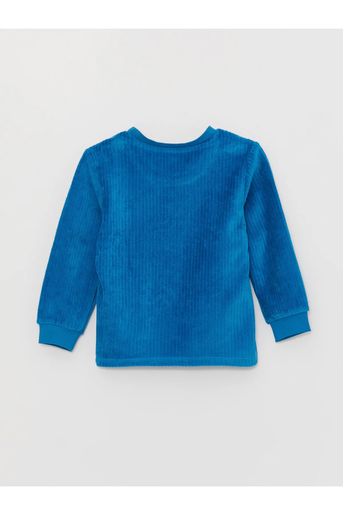 LC Waikiki  Langärmliges Basic-Pyjama-Set für Jungen aus Baumwolle mit Rundhalsausschnitt
