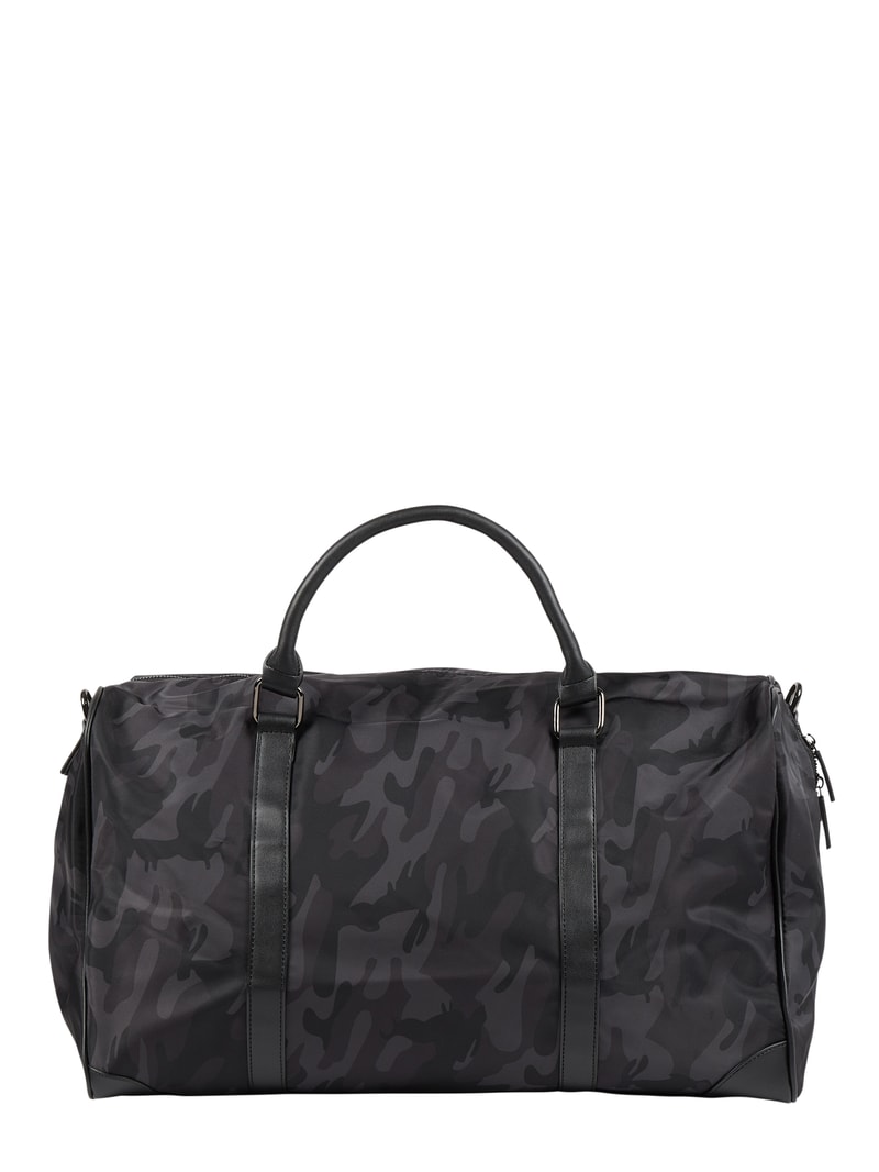 Weekender mit Camouflage-Muster in schwarz
