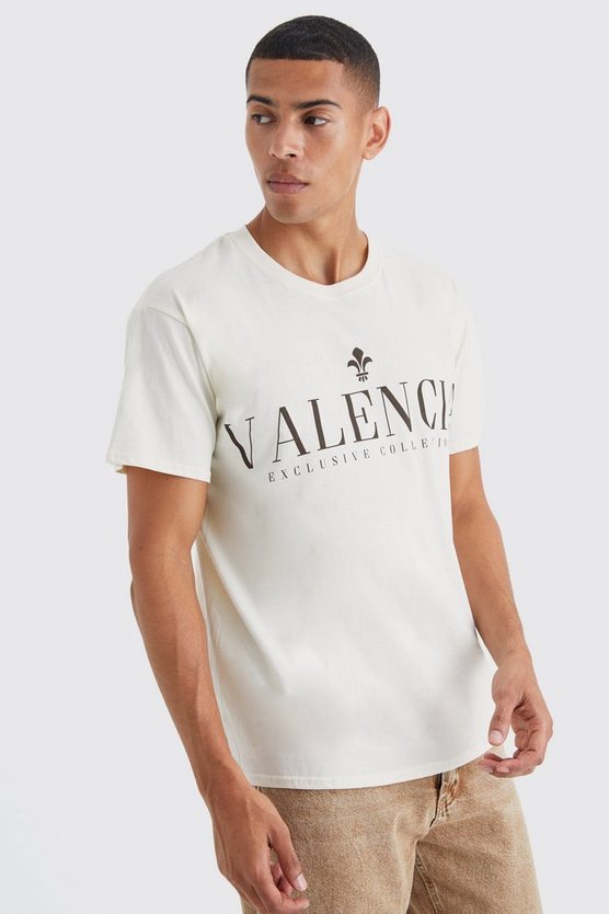 Oversize T-Shirt mit Valencia-Print