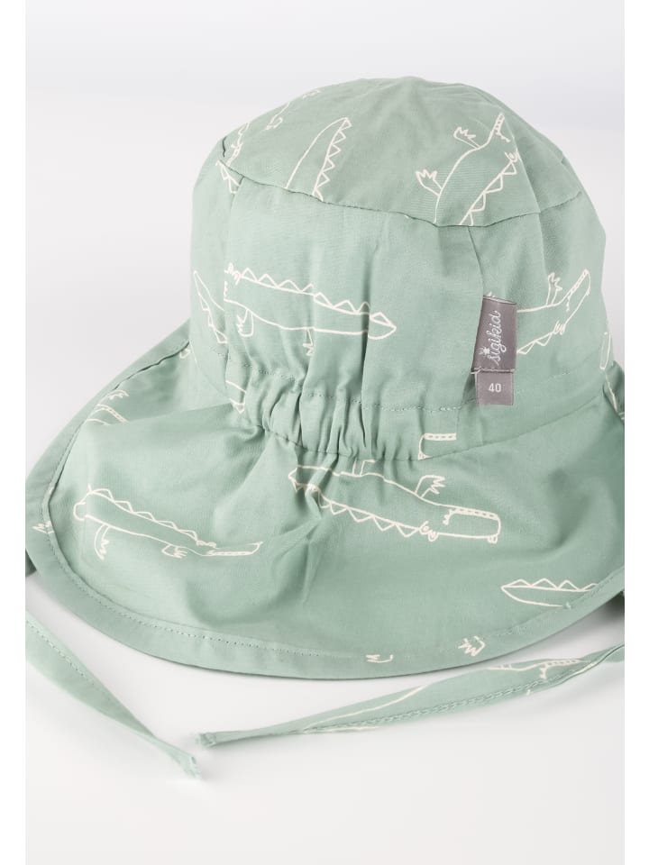 Sigikid Schirmmütze mit Nackenschutz Happy Crocodile in grün günstig kaufen