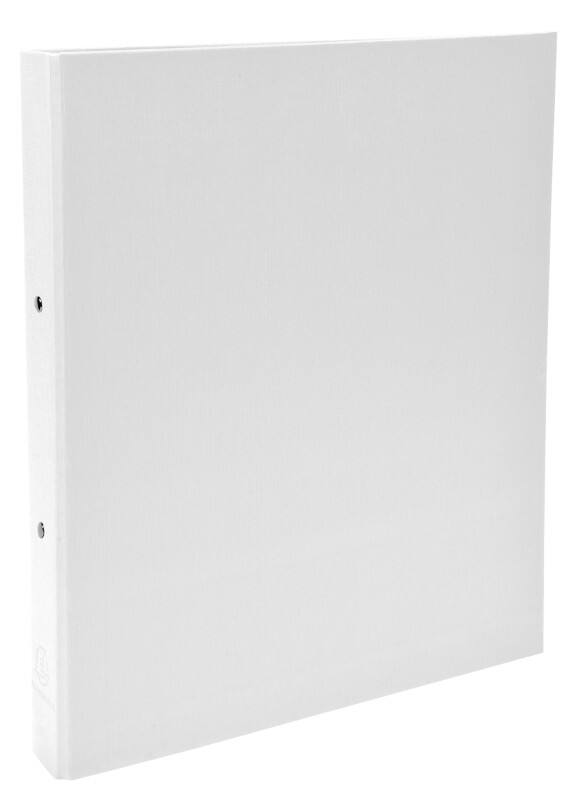 Exacompta Ringbuch 2 Ringe Kaschierter Karton PP DIN A4 Weiß 20 Stück