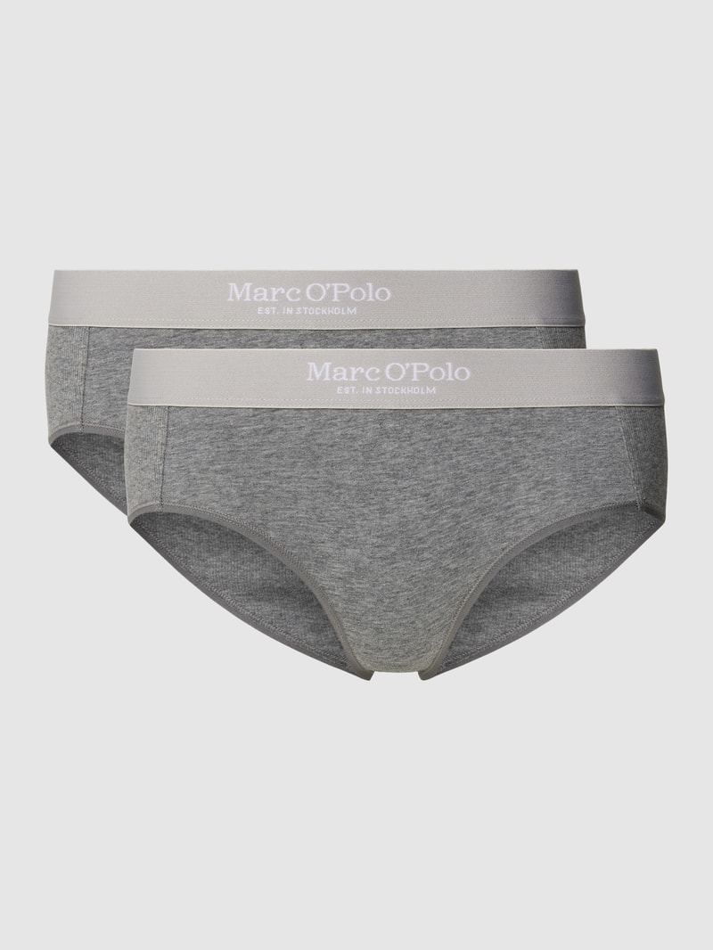 Hipster in Melange-Optik Modell 'ICONIC RIB' in hellgrau meliert