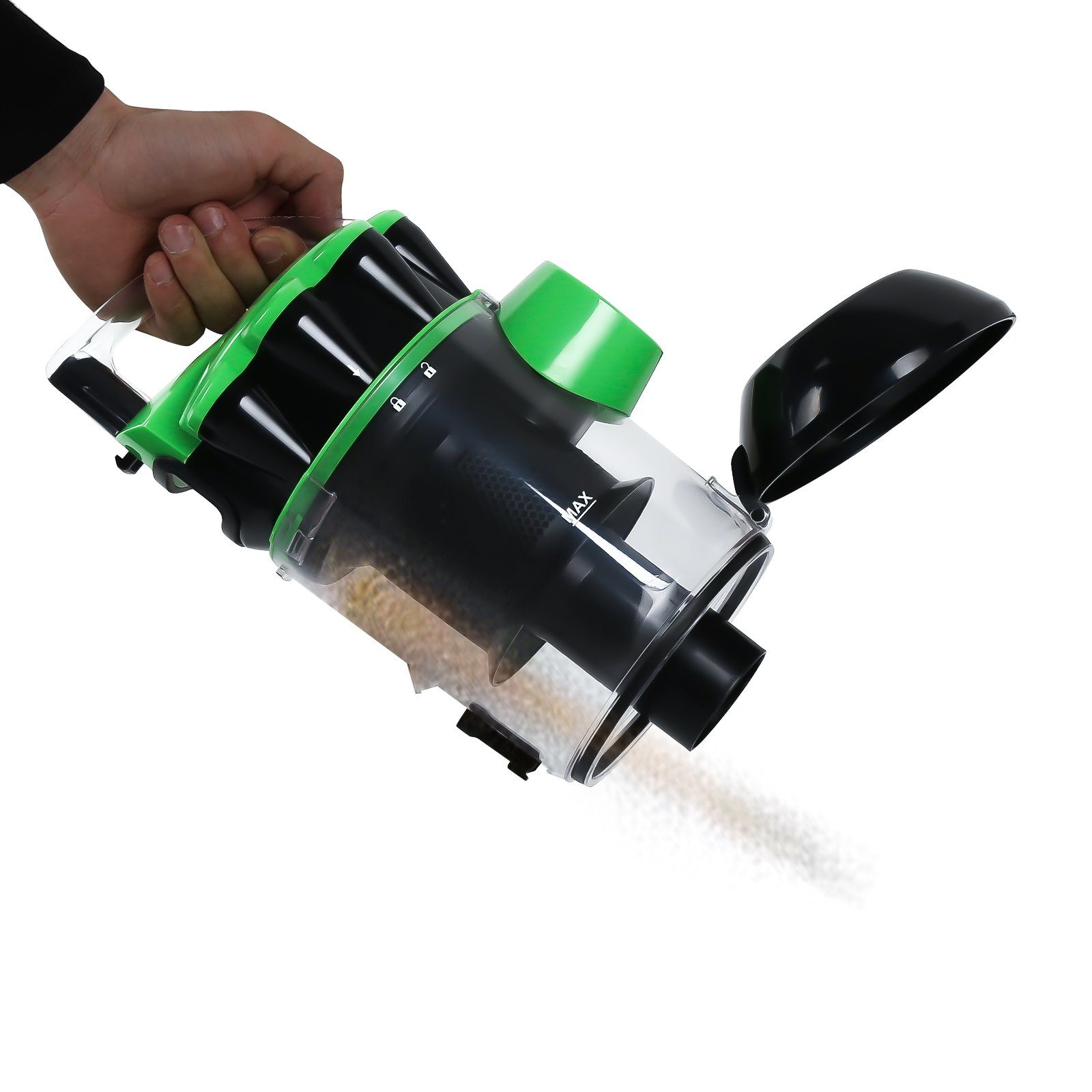 Yakimz Bodenstaubsauger Staubsauger ohne Beutel,3,0L Staubbehälter,inkl. Zusatzdüsen,900W, 899 W, Moderne beutellose Multi-Zyklon-Technologie
