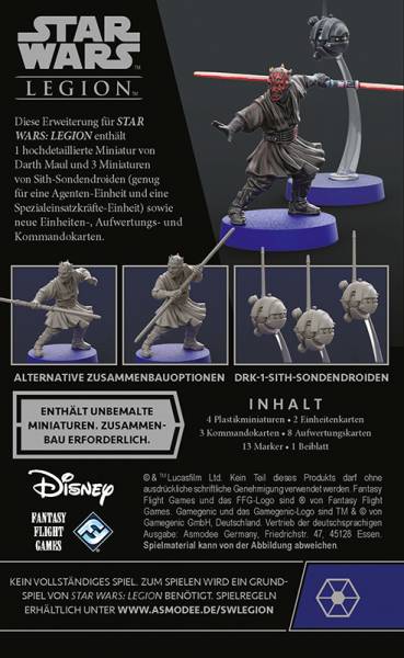 Star Wars: Legion - Darth Maul and Sith Probe Droids (Erw.)