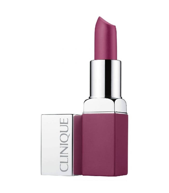 CLINIQUE POP MATTE-Rouge Mat + Base 2 en 1