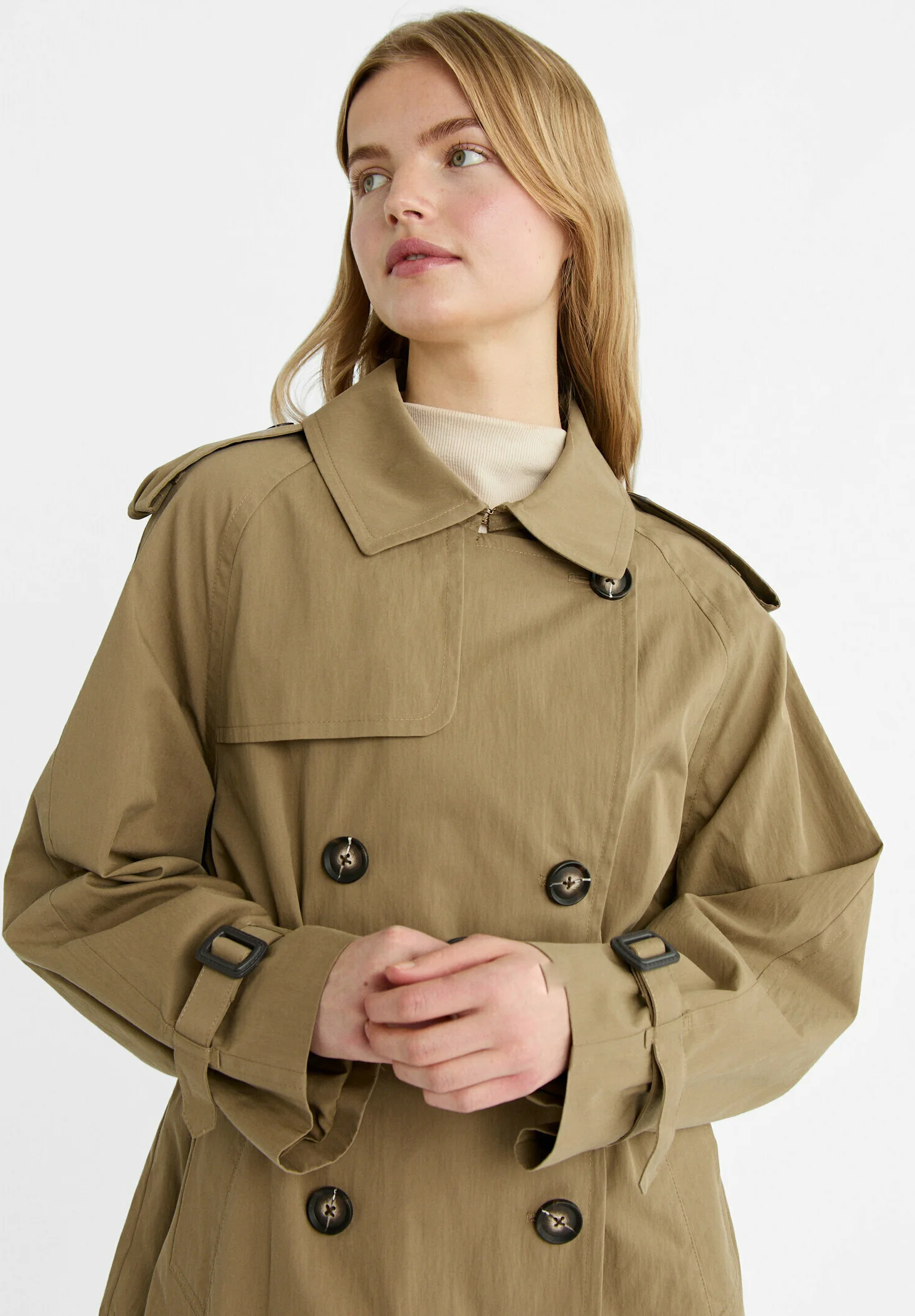 Stradivarius MEDIUM- Gabardina