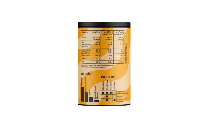 NADURIA Bio Vegan Protein Shake Macadamia Salted Caramel 300 g