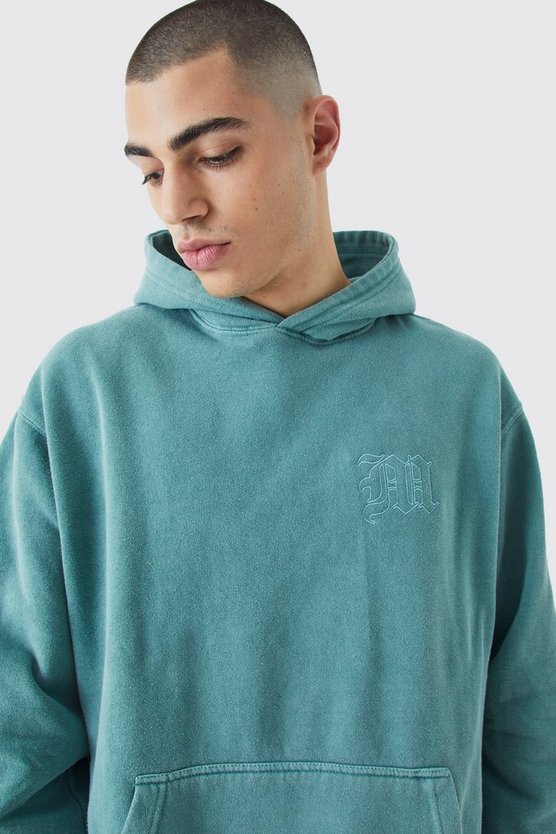Bestickter Oversize Hoodie