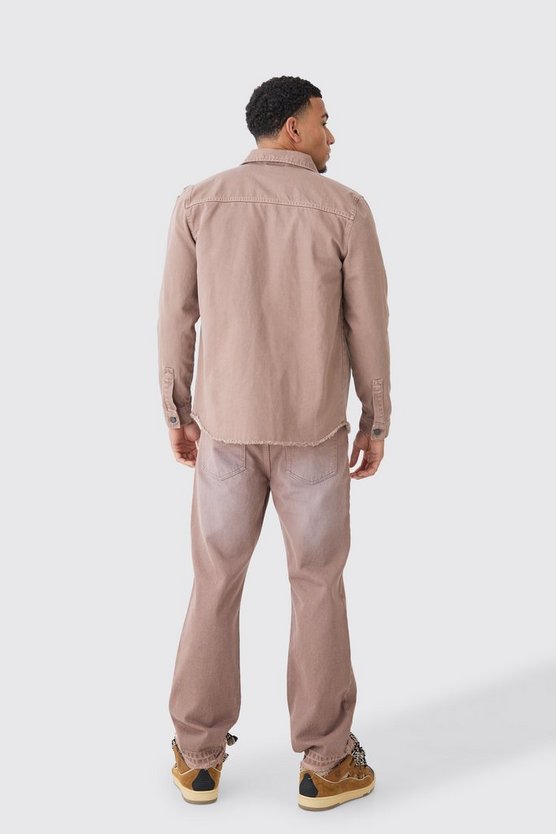 Zerrissenes Denim-Overshirt