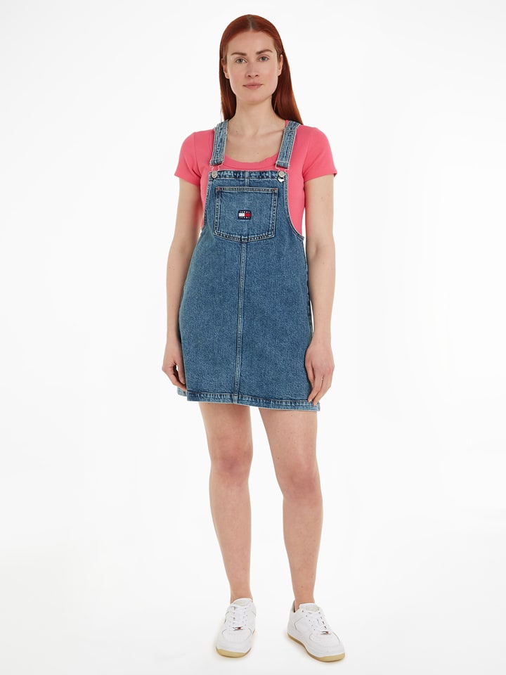 TOMMY JEANS Jeanskleid in Blau günstig kaufen