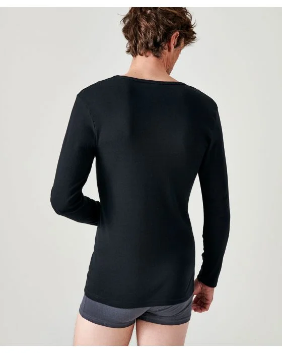 Lot de 2 tee-shirts Essential col V, manches longues
