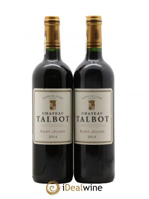 Château Talbot 4ème Grand Cru Classé  2014 - Lot de 2 Bouteilles