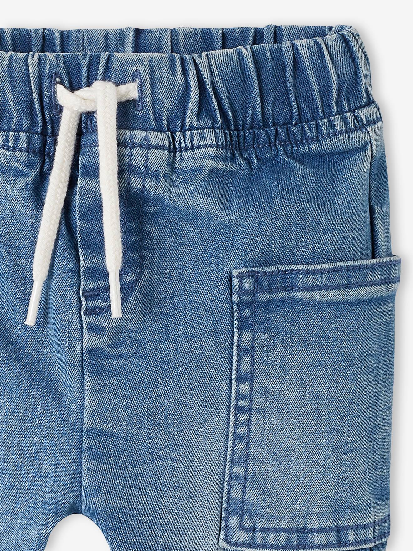 Vertbaudet Baby Jeans, Schlupfbund Oeko Tex - double stone