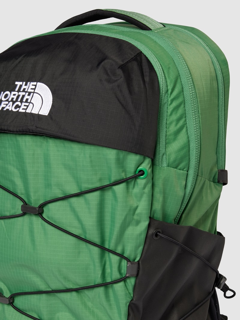 Rucksack mit Label-Print Modell 'BOREALIS' in grün