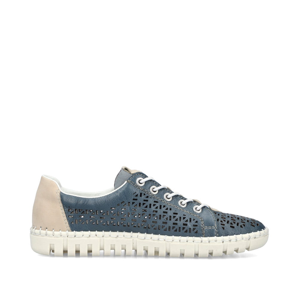 Rieker Damen Slipper meeresblau