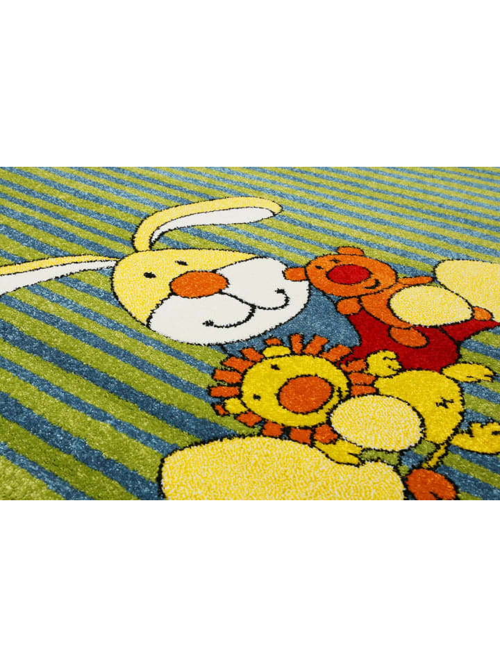 Sigikid Kinderteppich Semmel Bunny in grün blau günstig kaufen 80 x 150 cm