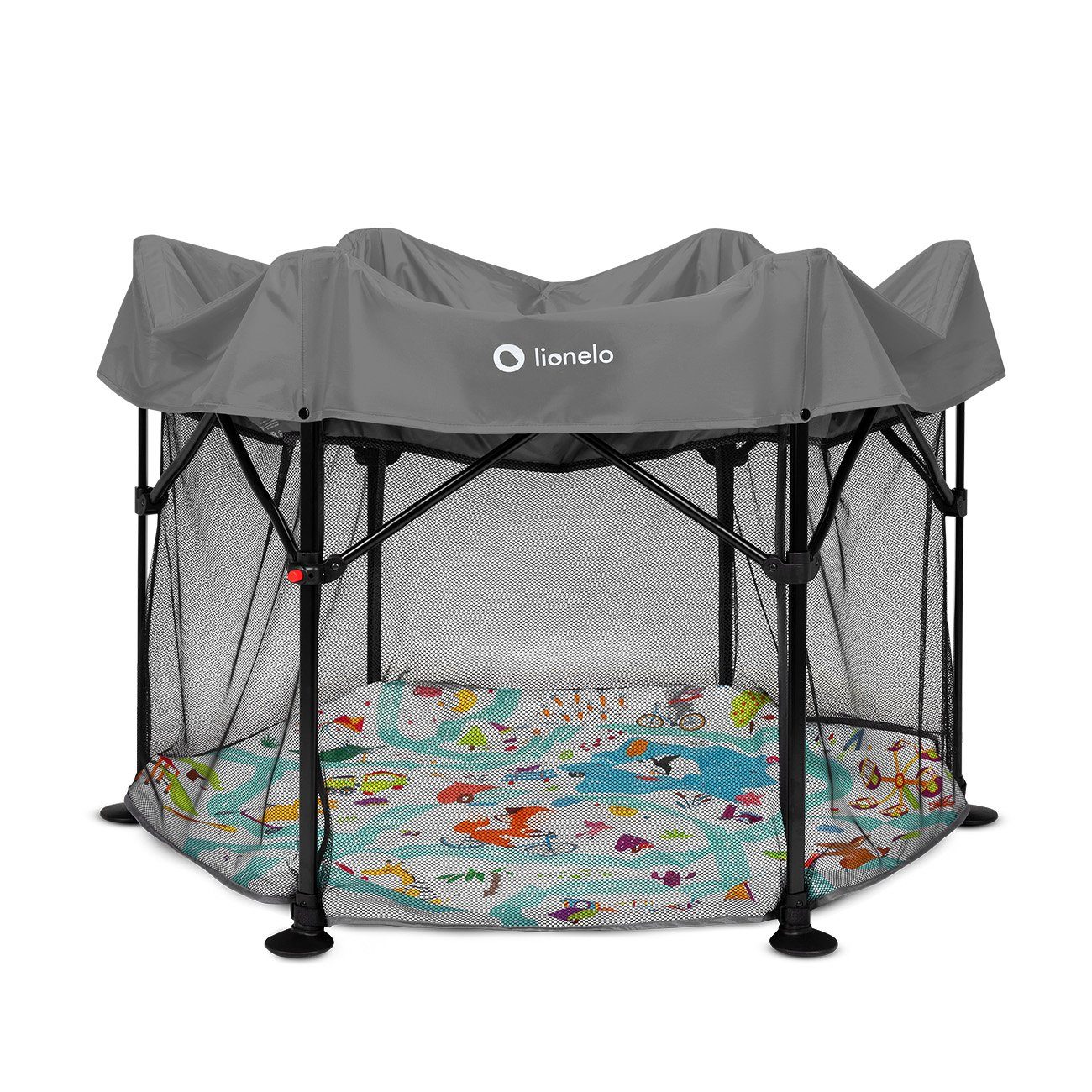 lionelo Laufgitter ROEL (TOP), Großformat LockGuard Tasche bis 15kg Zusammenklappbar