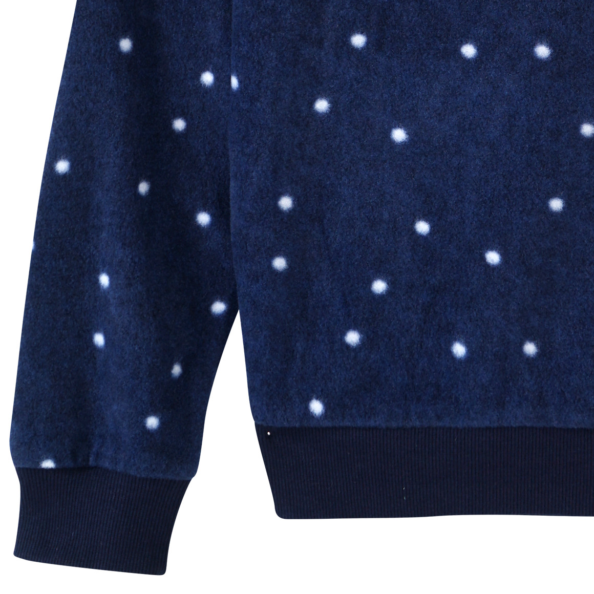 Mädchen Fleece-Hoodie mit Punkten
