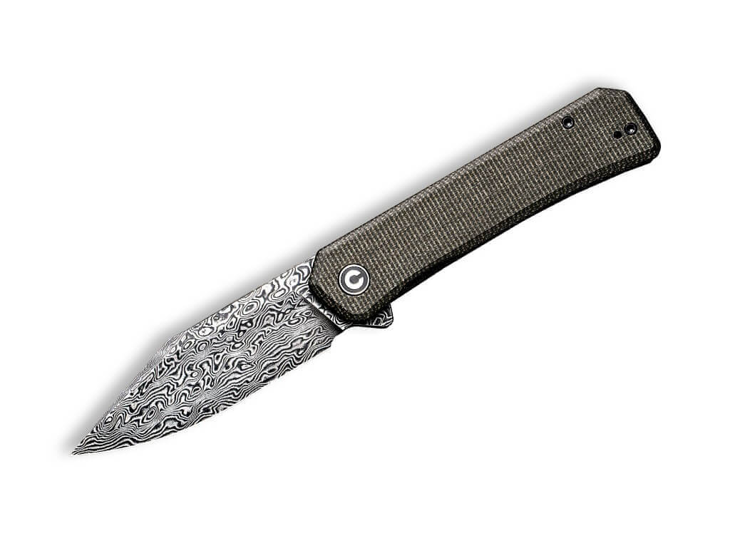 Relic Damascus Micarta Green