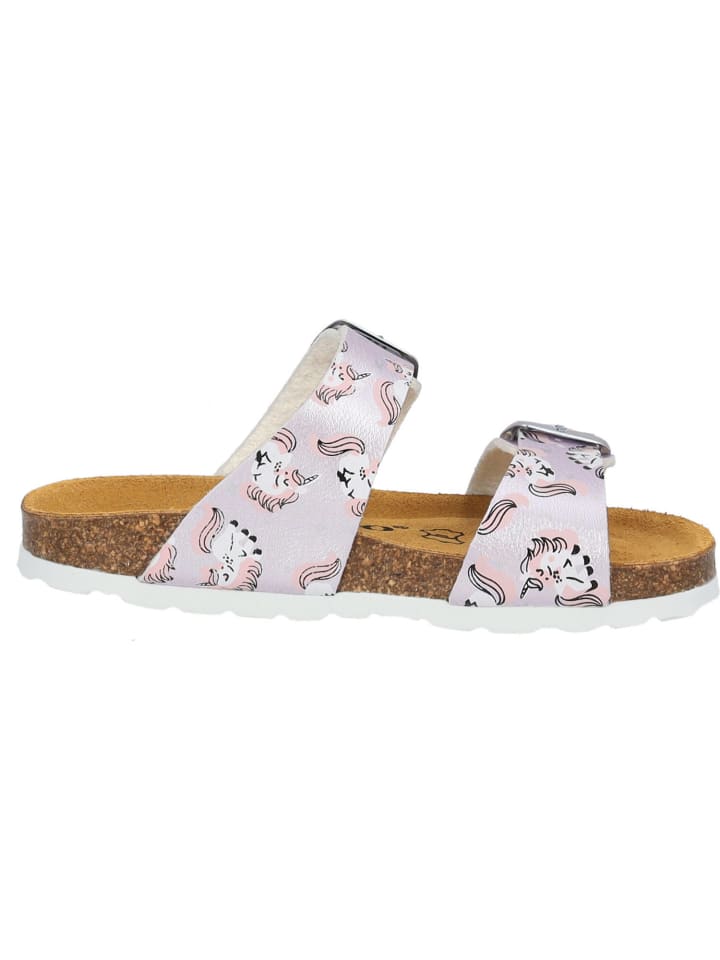 palado Pantoletten in Hellrosa Metallic Unicorn günstig kaufen 35