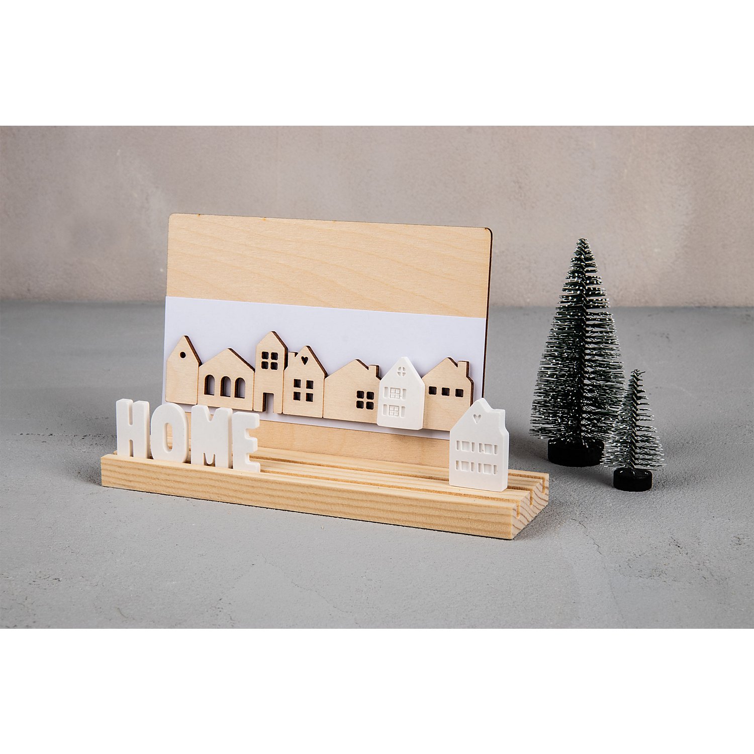 Holzleiste Mini Häuser