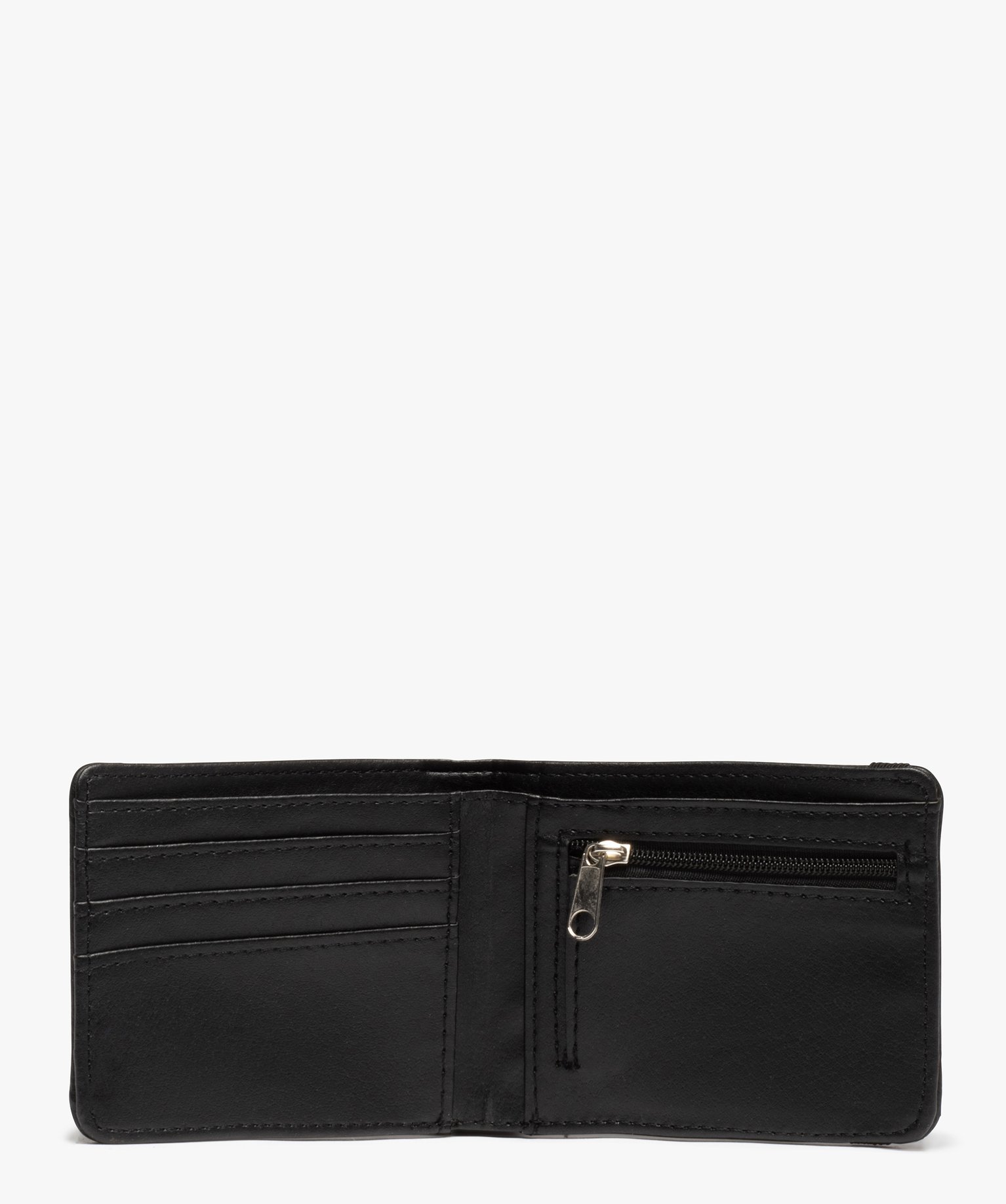 Portefeuille homme petit format avec bride élastique noir | GEMO