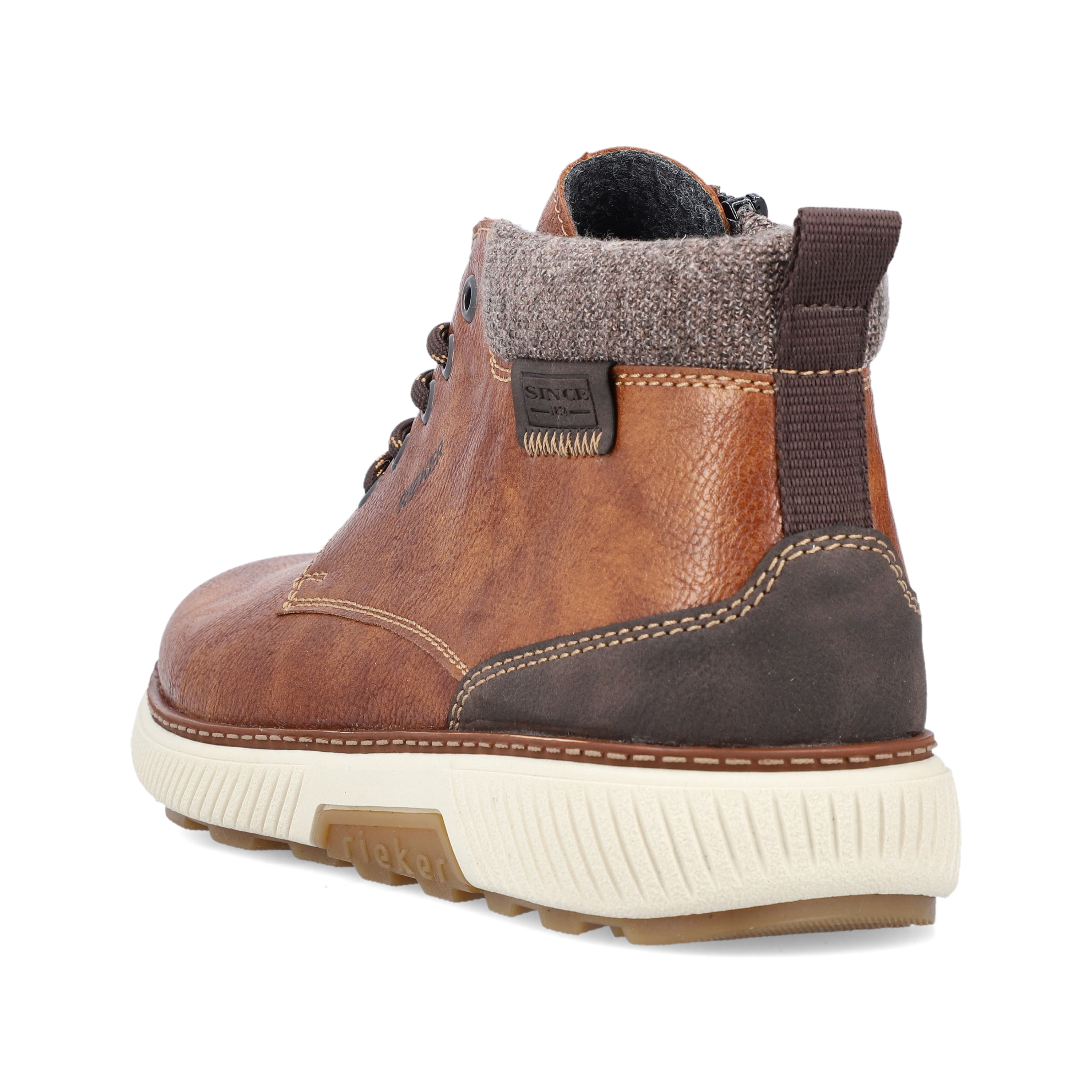 Rieker Herren Schnürstiefel kastanienbraun