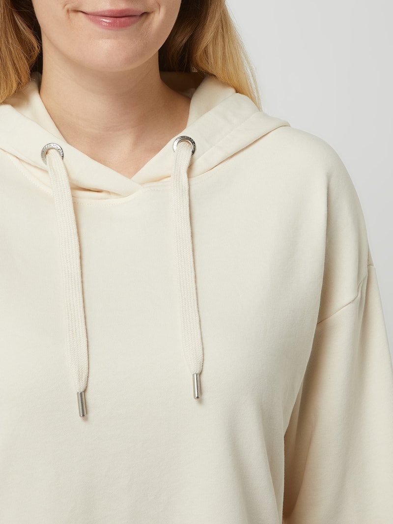 Hoodie mit Logo-Details in sand