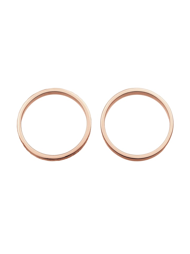Elli Ring 925 Sterling Silber Ring Set in Rosegold günstig kaufen