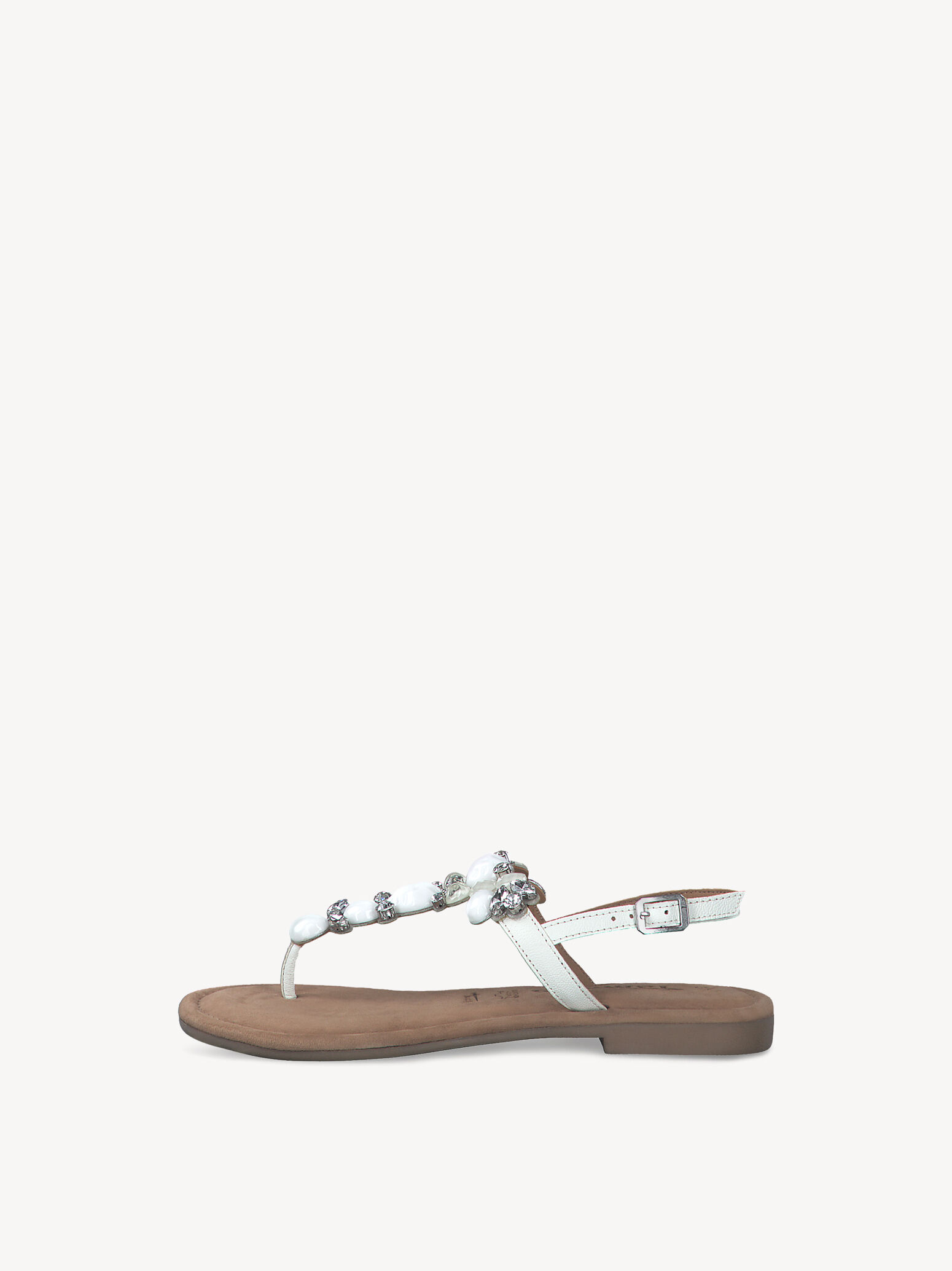 Sandale en cuir - blanc