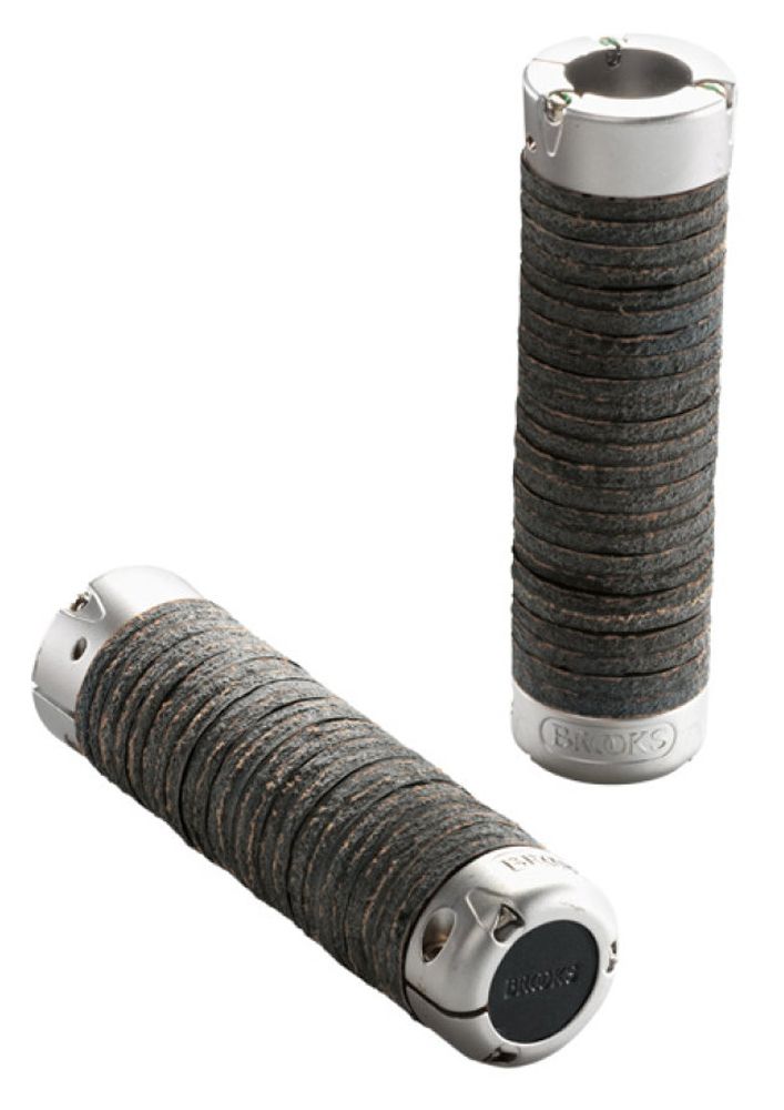 Brooks Plump Leather Grips Ledergriffe black kaufen | Bike-Discount